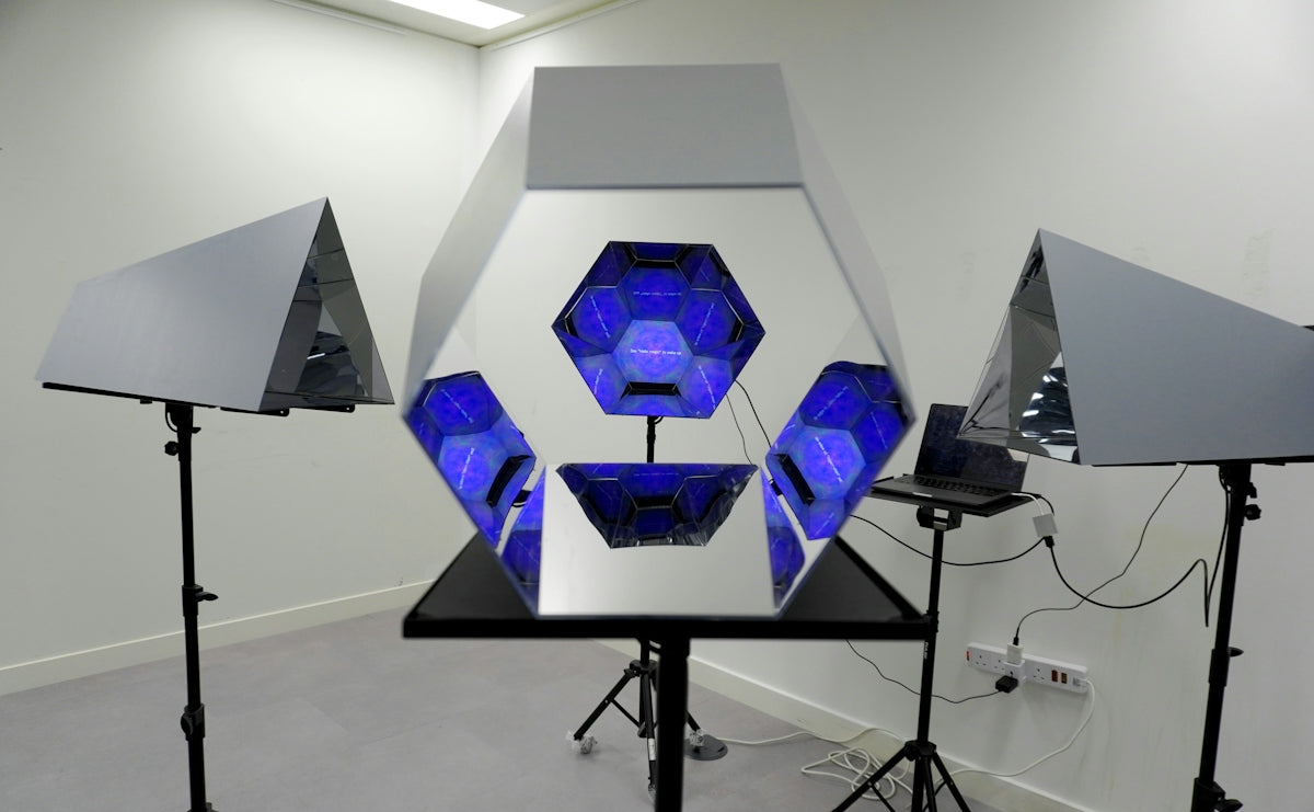 a group of lights that are on a table
